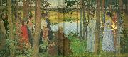 Carl Wilhelmson en allegori oil on canvas